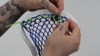 10 Diamond Top String Lacrosse Head Stringing Tutorial @SportStop.com