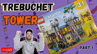 -Creator 3in1- 31120 Medieval Castle Tower Build (Part 1) #lego Live Build