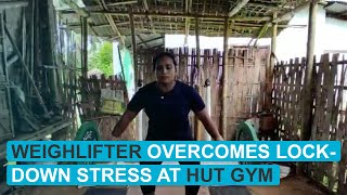 Assam weightlifter prepares for national championship in thatch hut gym