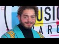 Post Malone shows off turquoise outfit at American Music Awards