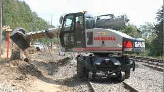 Gradall hydraulic excavators - railroad maintenance