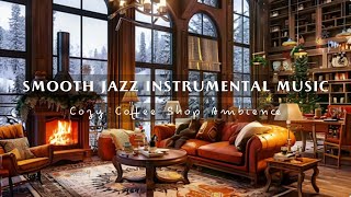 Smooth Jazz Instrumental Music for Relax, Sleep☕ Cozy Coffee Shop Ambience & Jazz Relaxing Music