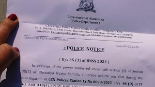 Police Notice 35(3) BNSS 2023,How to unfreeze bank account,Usdt p2p,Gaming app,Bank account on rent