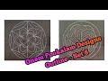 How to draw onam pookalam design| step by step simple pookalam design | onam pookalam drawing steps