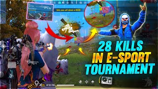 28 Kills In E-Sport Tournament😮 || World Record But CRX_Pahadi - Garena Free Fire