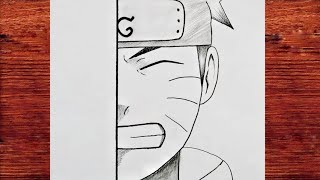 Easy Anime Draw / How To Drawing Anime Naruto Easy Tutorial / Anime Sketch Art  / M.A Drawings