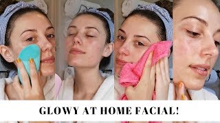 HOW TO DO AN AT HOME FACIAL | Glowing Skincare | Victoria Lyn