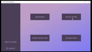 Library management system using python/ pywhatkit/pyQt5/mysql connector