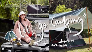 越野车队露营 Camping Vlog ⛺️ 第一次露营就给我豪华料理🦞这样好吗？🤣 | Sylvia Cing