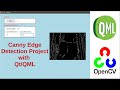 Canny Edge Detection Project with QML & OpenCV by using a camera