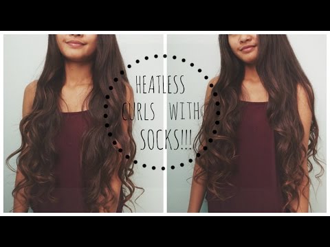 HEATLESS Overnight Curls using Socks/sock buns!!! HEATLESS Overnight Curls using Socks/sock buns!!!