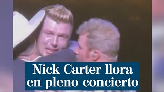 Se pone a llorar en un concierto de los Backstreet Boys tras la muerte de su hermano Aaron Carter