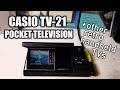 Casio TV-21 Pocket TV (from 1985) + other handheld TVs