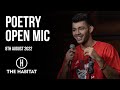 Live Poetry Open Mic at The Habitat 8th August 2022