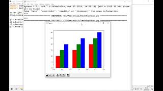 Python Matplotlib and Numpy Multiple bar charts