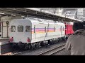 【4k高画質】【カヤ27 501 大宮操車場入換見学会に伴う返却回送】国鉄ef81形139号機＋jr東日本カヤ27形客車501号車が力強い警笛鳴らし大宮駅4番線を通過（回9530レ）2023.2.18