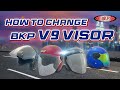 (BKP) Cara Mengganti Visor pada Helm BKP V9 / How to Replace the Visor on a BKP V9 Helmet