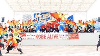 [4K]神戸大学よさこいチーム山美鼓　KOBE ALIVE2017 メリケンAnnversary Stage(中央)