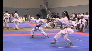 Kata Girls 16 18 yea Chinatsu Endo JPN vs Adriana Carisimo ARG 3rd round Heian Godan