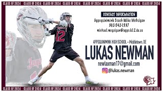 Lukas Newman, 2024 - Appoquinimink High School