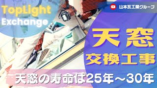 【現場密着！】自社職人　天窓（トップライト）交換工事