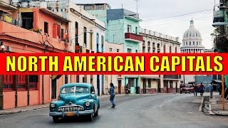 NORTH AMERICAN CAPITALS - Learn Countries and Capital Cities of North America with Flags