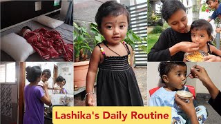 👶ಪಾಪುವಿನ ಡೈಲಿ ರೊಟೀನ್ \u0026 ಫುಡ್ ರೊಟೀನ್ - 1.5 Years Baby Routine/Lashika's Daily Routine \u0026 Food Routine