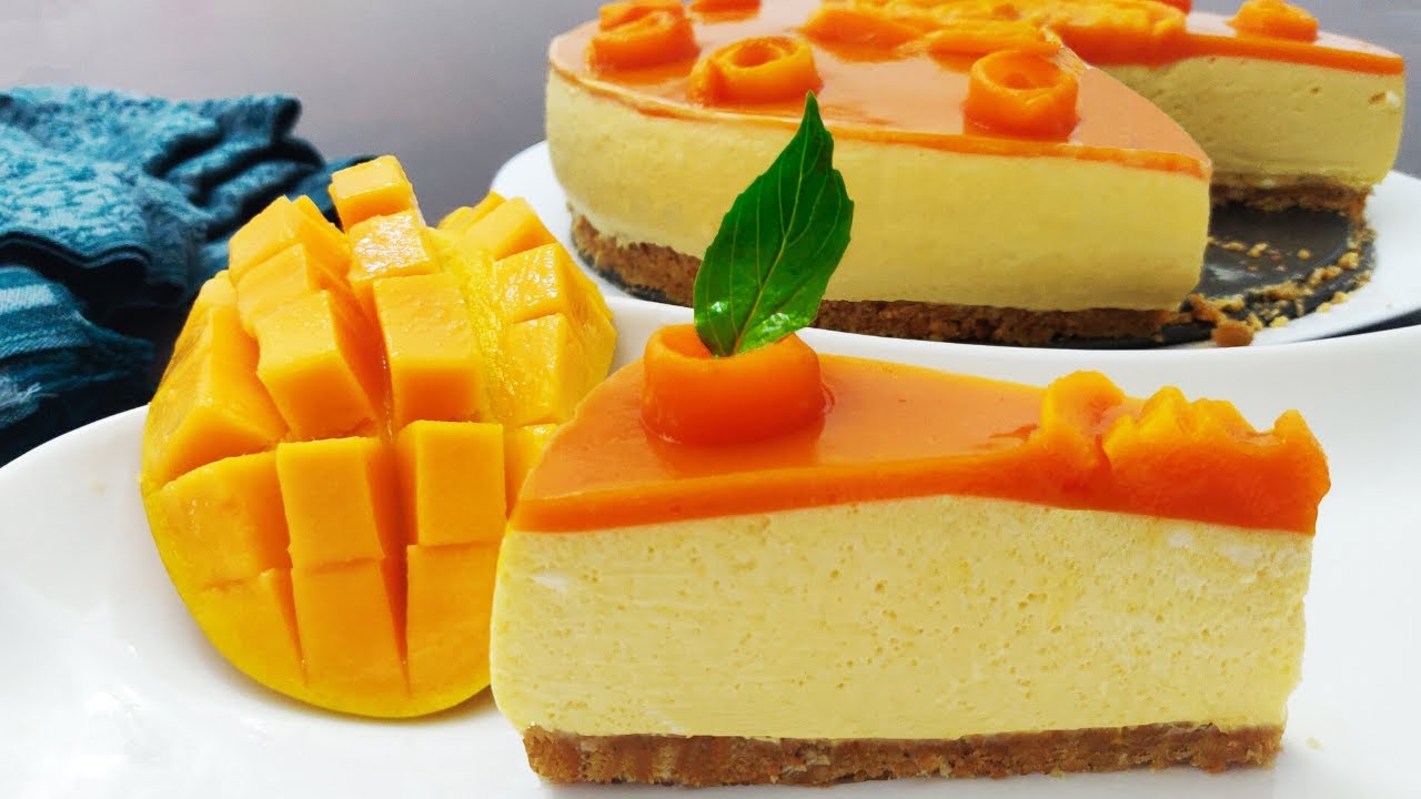 NO-BAKE MANGO CHEESECAKE | EGGLESS | NO OVEN | PERFECT RECIPE | SUPER ...