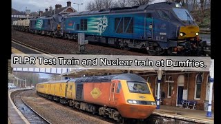 PLPR Test train and the Nuclear Train at Dumfries 15th and 16th of January 2025.