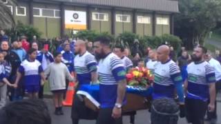 Students give fierce, emotional haka at Jerry Collins funeral