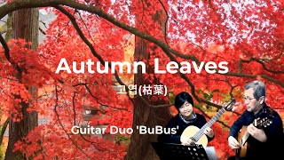 [클래식기타 듀엣] Autumn Leaves / 고엽(枯葉) / 진태권(Jin Taekwan) 편곡 / Guitar Duo 'BuBus' 연주 / 1st 김충희, 2nd 진태권