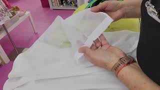 DIY- Tutorial- Come accorciare una tenda leggera  con filo di piombo