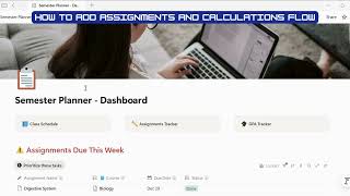 How to Enter Assignments in the Semester Planner (Grades, Weights & Deadlines Explained)
