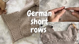 How to do german short rows