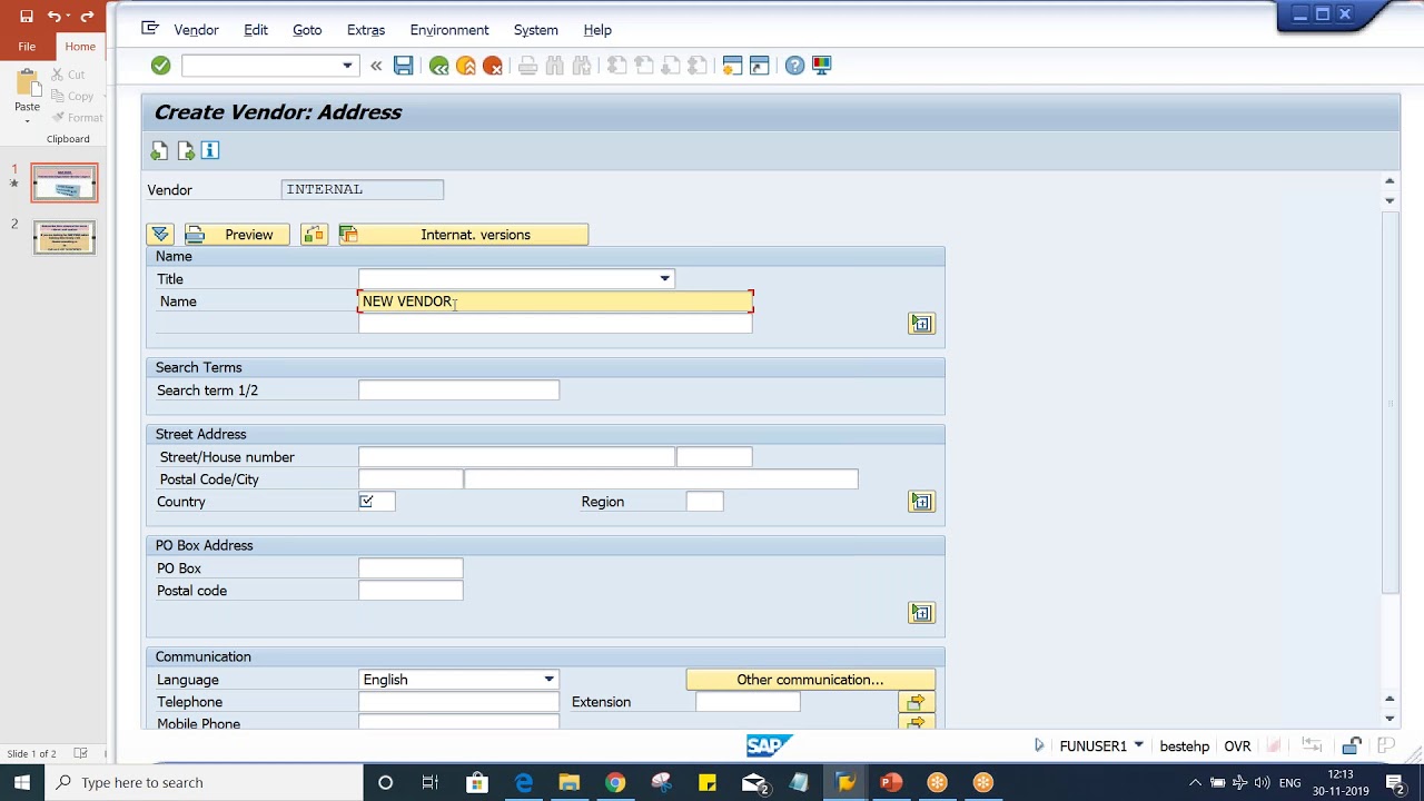 SAP Screen Layout Settings - YouTube