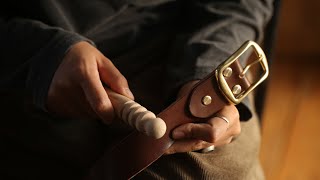 新材料包来了，教大家制作一条能用一辈子的皮带！【LEATHER森】