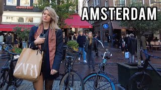 🇳🇱 Amsterdam Weekend Walking Tour 4K 🇵🇸 Palestinian Meeting in Amsterdam Centrum 2023