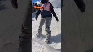 Dumb Ways To Die Snowboard Edition | 🏂🏔️😜 #trending #snowboard #shorts