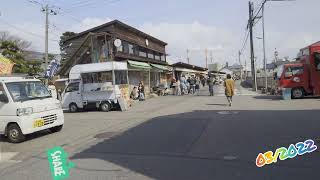 4K-03/2022-新潟市、沼垂。沼垂テラス商店街、冬市 歩いてみた。Winter market。japan niigata nuttari nuttari terrace market　walk