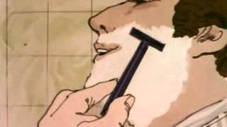 VINTAGE 1976 GILLETTE GOOD NEWS RAZOR ANIMATED COMMERCIAL