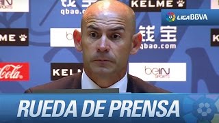 Rueda de prensa de Paco Jémez tras el Rayo Vallecano (0-2) Real Betis