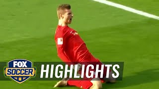 Timo Werner heads it in for RB Leipzig ​ | 2016-17 Bundesliga Highlights