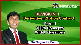 Derivative Revision !! Option Contract (Part - I) !! CA Nagendra Sah