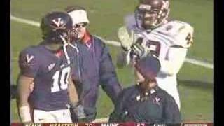 VT's Chris Ellis makes a LEGAL tackle on UVA's Sewell