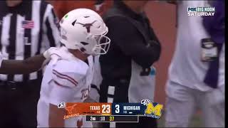 Quinn Ewers 5 Yard Touchdown Pass to Matthew Golden | #3 Texas vs #10 Michigan