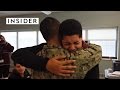 The moment when soldiers come home