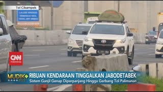 Ribuan Kendaraan Tinggalkan Jabodetabek untuk Mudik Lebaran