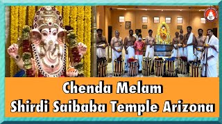 SSTAZ - Chenda Melam at temple during the auspicious occasion of Ganesh Maharaj’s Visarjan