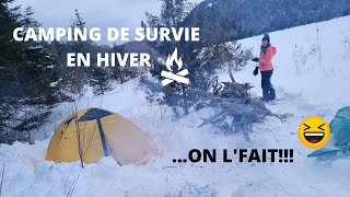 Camping sauvage en hiver... ON L'FAIT!!!