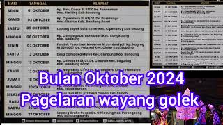 jadwal wayang golek dalang Yogaswara bulan Oktober